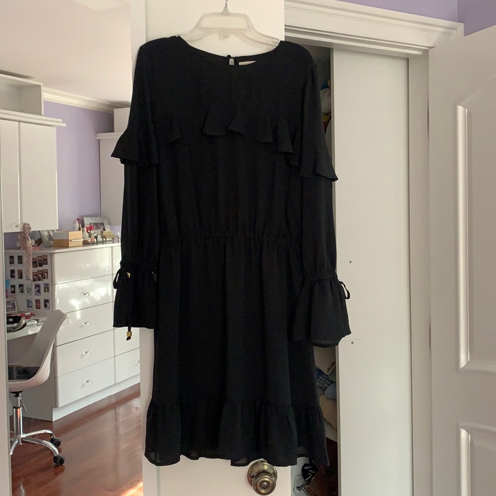 Michael Kors black ruffle dress